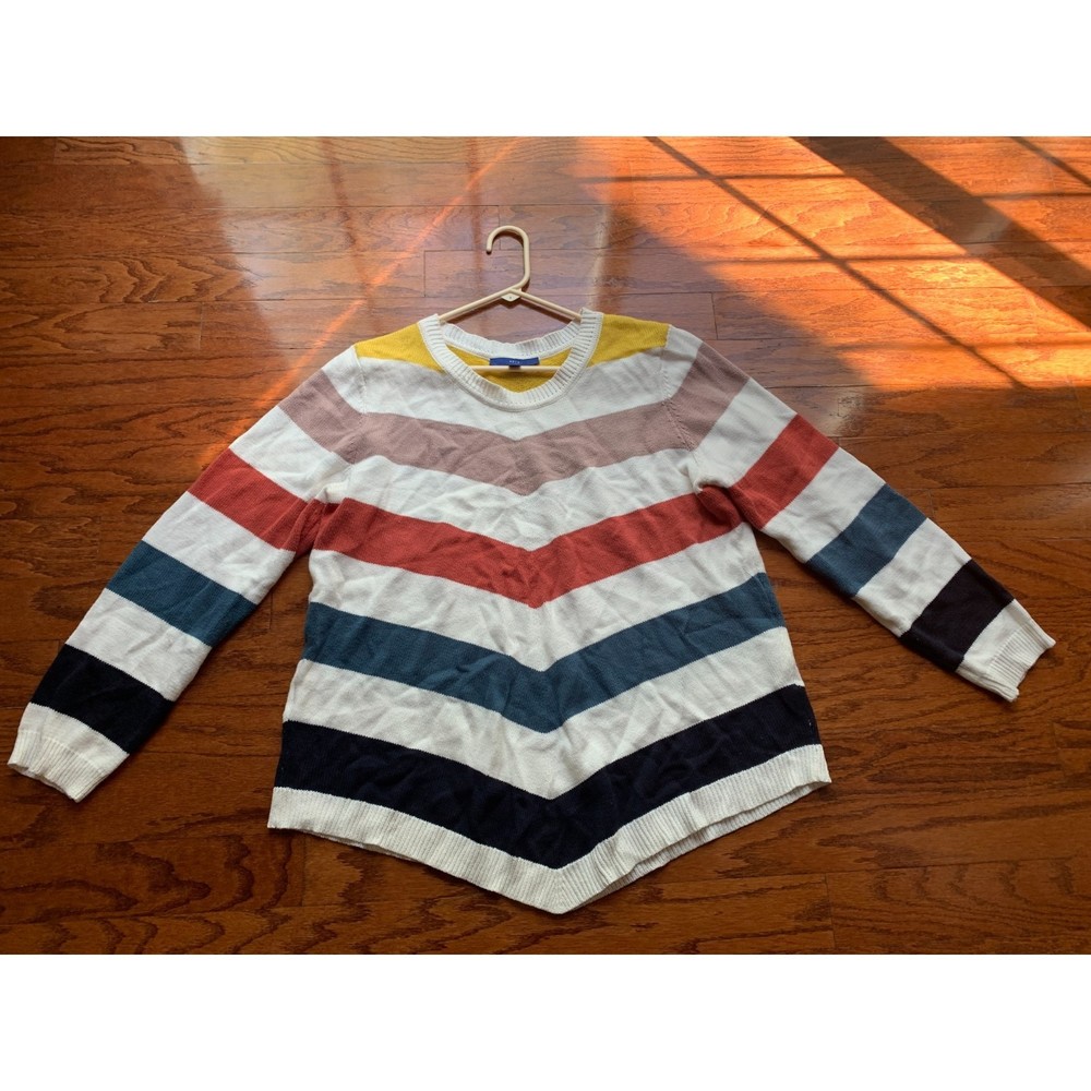 Apt 9 Strip Color Block Women's Sweater Size XXL
